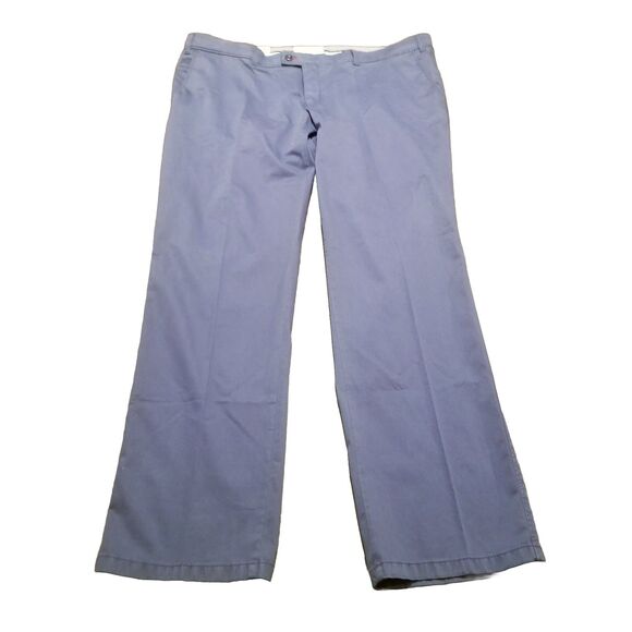 Brax Evans Pants Men Size 60 Slate Blue Luxury Chino Kapok Pima (44x34) NWT New